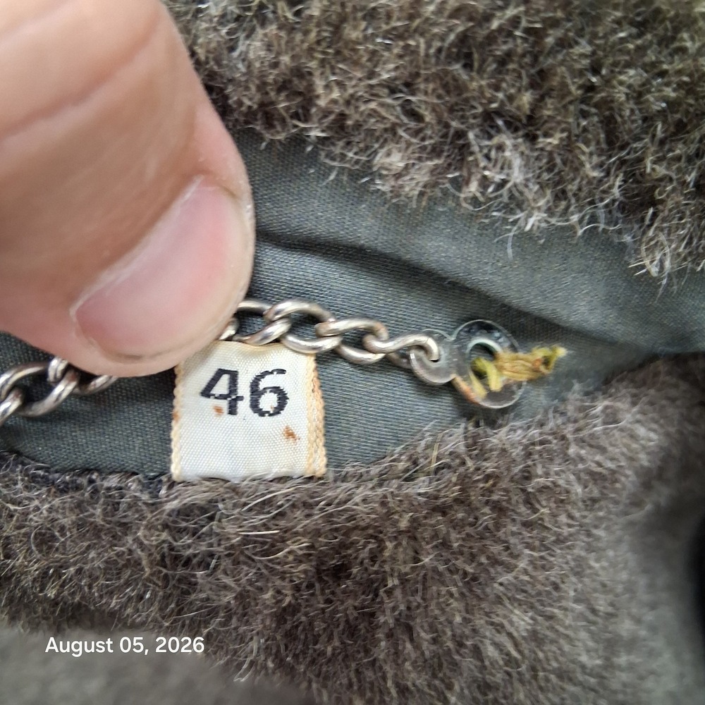 True Vintage 50s Great Western Coat Mens 46 Olive Alpaca Pile Lined Workwear USA - Picture 5 of 12